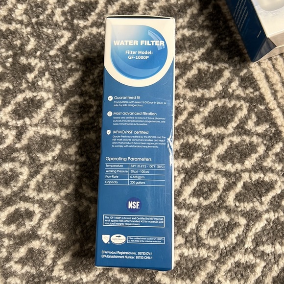 Water filter glacier fresh filter model Gf-1000p pack of 2 - Picture 2 of 5